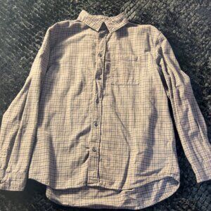 H&M Men’s Loose Fit Plaid Long Sleeve Button Up — Size M